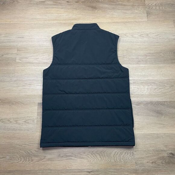 Travis Mathew Vest Mens Medium Black Puffer Cold Bay Golf Full Zip Golfer - Picture 7 of 11